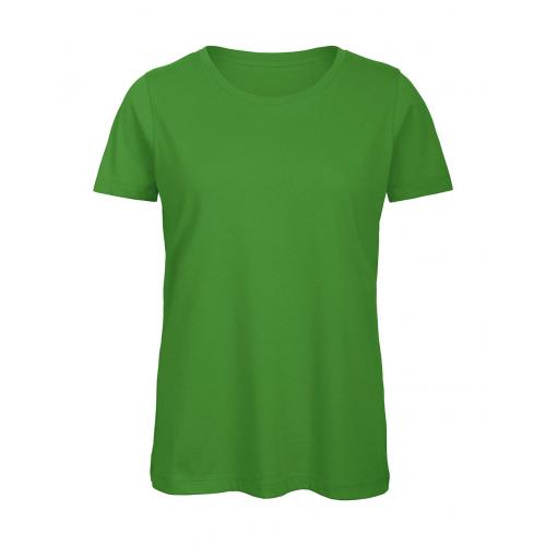 Tričko dámske B&C Jersey - zelené