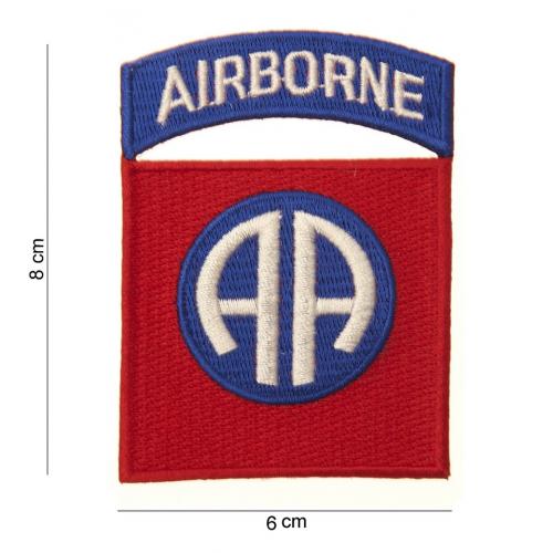 Nášivka textilní 101 Inc Airborne 82. divize - barevná