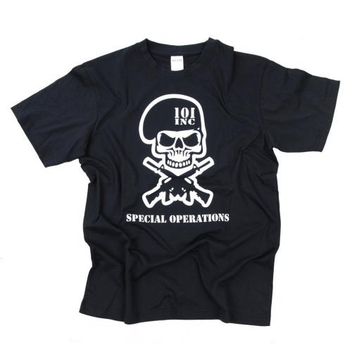 Tričko 101 Inc Special Operations - černé
