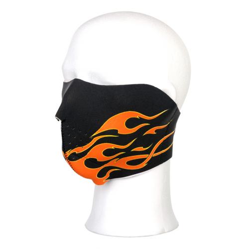 Maska Fostex Half Orange Flames - černá