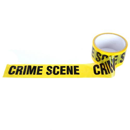 Páska igelitová Crime Scene - žlutá