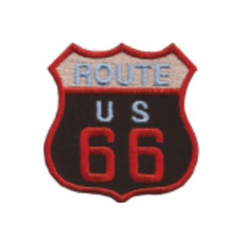 Nášivka US Route 66 - čierna
