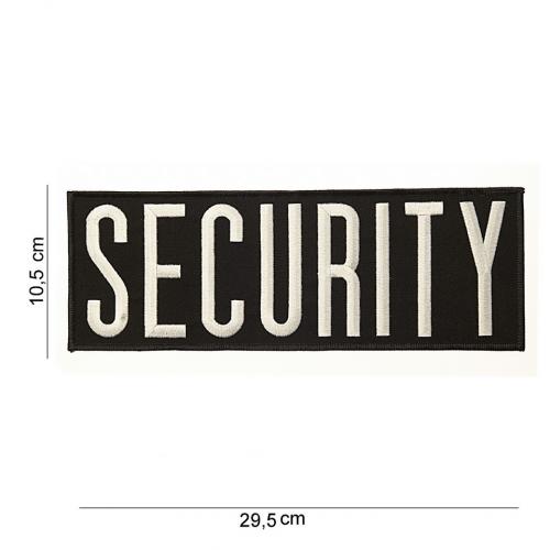 Nášivka Fostex Security Extra 29,5 x 10,5 cm - čierna