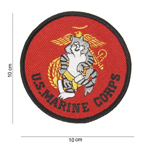 Nášivka textilná 101 Inc US Marine Corps Cat - farebná
