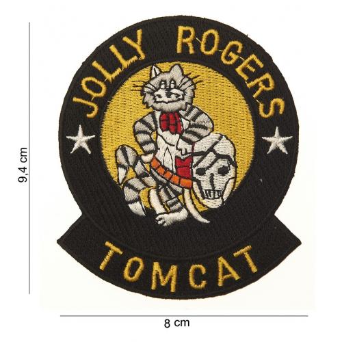 Nášivka textilná 101 Inc Jolly Rogers Tomcat - farebná