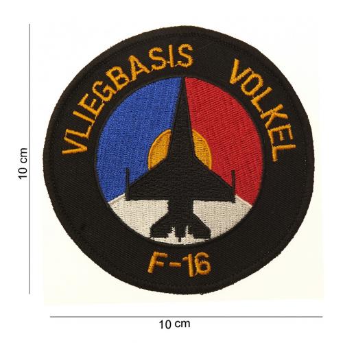 Nášivka textilná 101 Inc Air Base Volkel F-16 - farebná