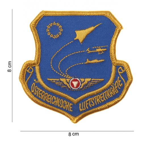 Nášivka textilná 101 Inc Austrian Air Force - modrá-žltá