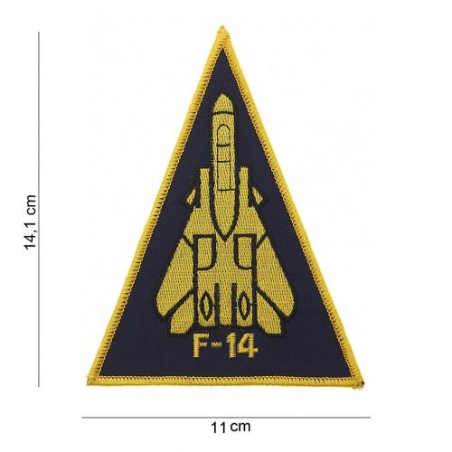 Nášivka textilná 101 Inc F-14 - čierna-žltá