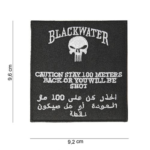 Nášivka textilní 101 Inc Black Water 100 mtr. - černá-bílá