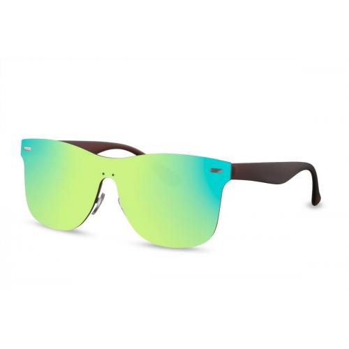 Slnečné okuliare Solo Plastic2 - zelené zrkadlové