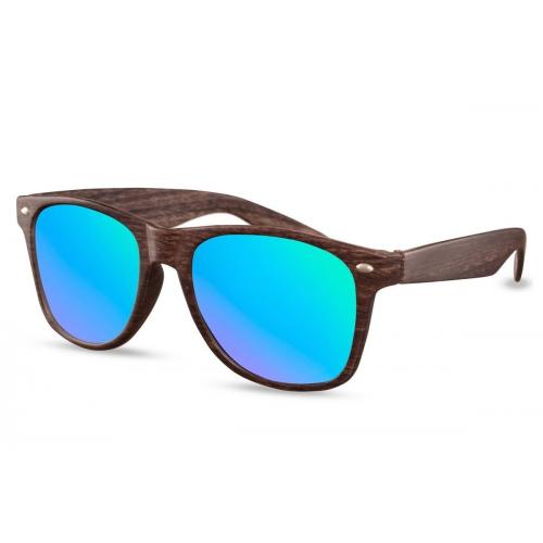 Sluneční brýle Solo Wayfarer Structure - hnědé-modré