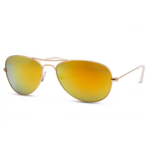 Sluneční brýle Solo Aviator Wide - zlaté-oranžové
