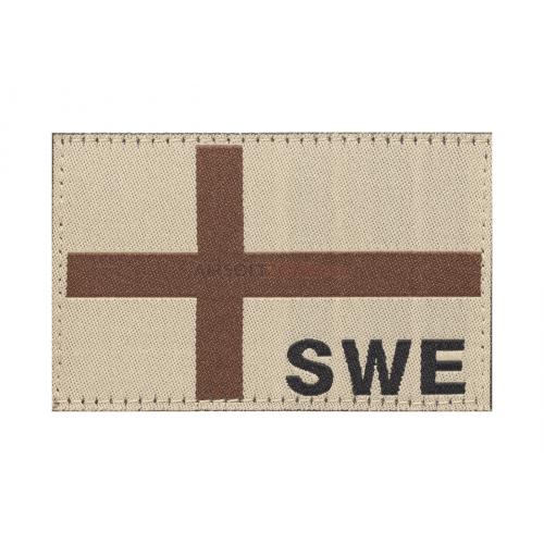 Nášivka Claw Gear vlajka Švédsko - desert