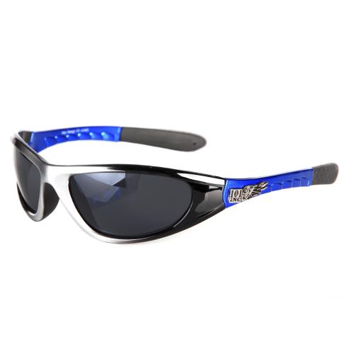 Sluneční brýle 101 Inc Biker 8 - stříbrné-modré