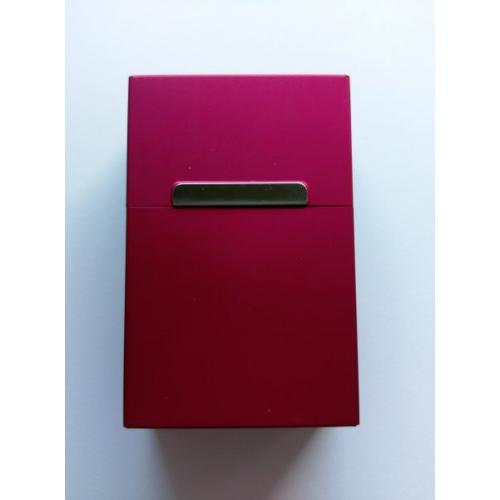 Plechová krabička na cigarety - červená
