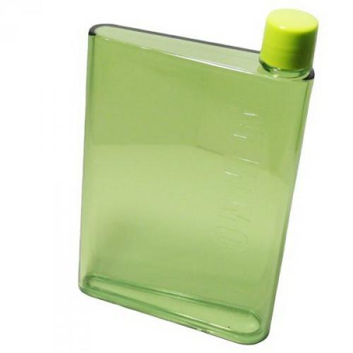 Fľaša na vodu v tvare zošita A5 - zelená