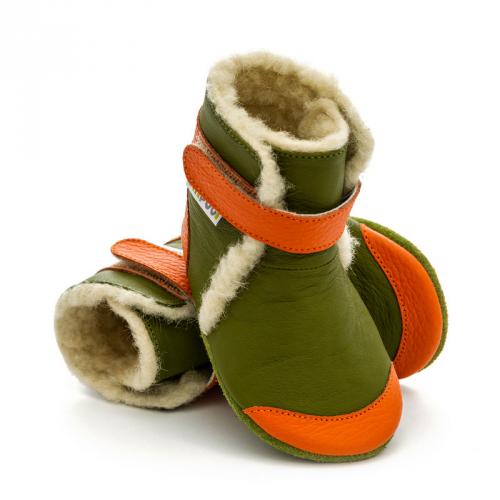 Kožené zimné topánočky Liliputi Soft Soled Jungle