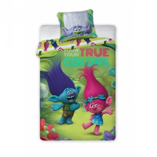 Dětské povlečení Trollové 160x200 cm True Colors