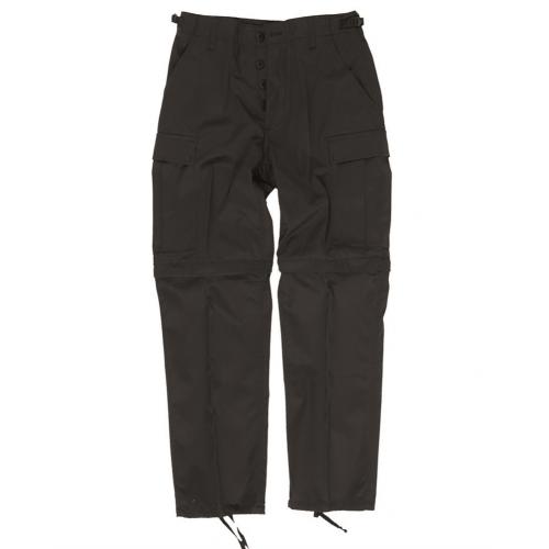 Kalhoty Mil-Tec BDU Zip-Off - černé