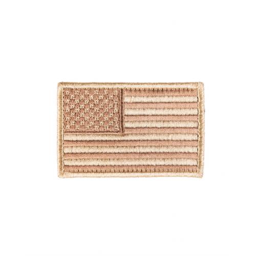 Textilná nášivka Mil-Tec vlajka USA 5,4x8 cm 2 ks - desert