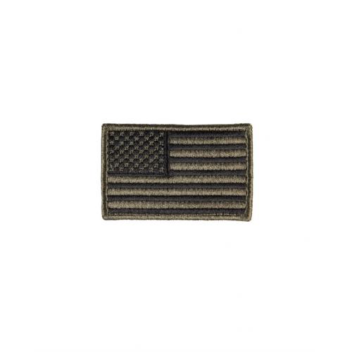 Textilní nášivka Mil-Tec vlajka USA 4x6 cm 2 ks - olivová