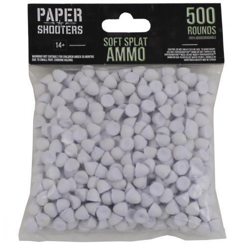 Náhradné papierové guličky do zbrane Paper Shooters 500 ks - biele
