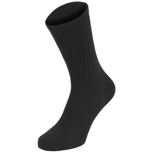 Ponožky MFH Army dlhšia 3 ks - čierne