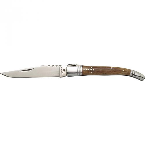 Nůž Laguiole Classique Olivenholzgriff - stříbrný-hnědý