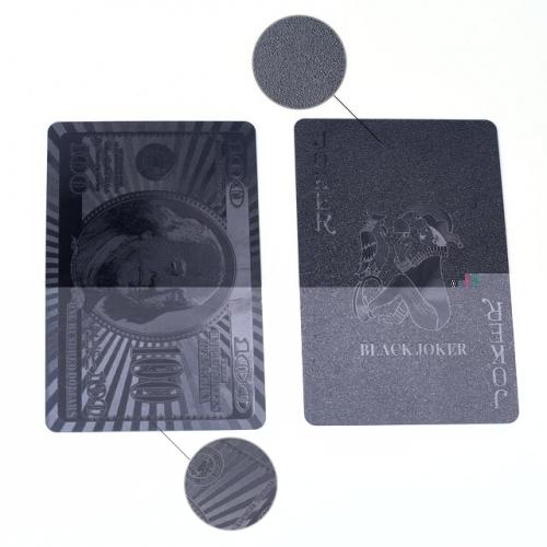 Luxusní hrací karty 54 ks - černé