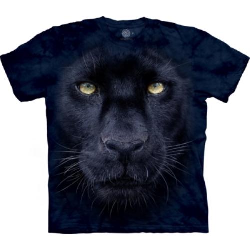 Tričko unisex The Mountain Panther Gaze - čierne