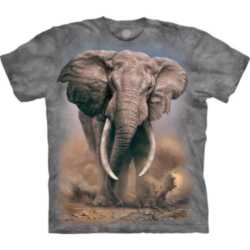 Tričko unisex The Mountain African Elephant - sivé