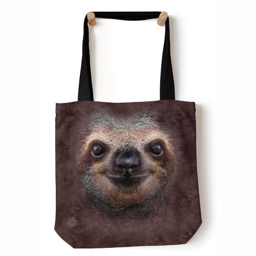 Taška cez rameno The Mountain Sloth Face - hnedá