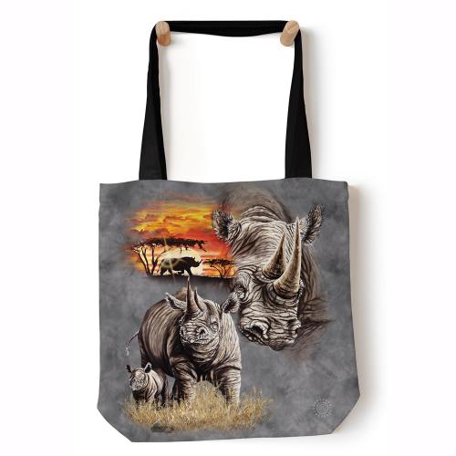 Taška cez rameno The Mountain Rhinos Grey African - sivá
