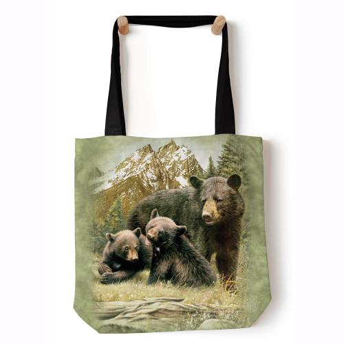 Taška přes rameno The Mountain Black Bear Family - zelená