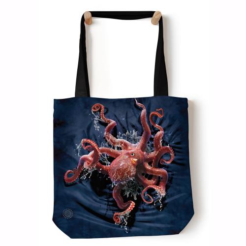 Taška cez rameno The Mountain Octopus Climb - modrá