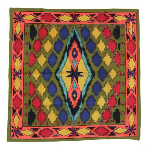 Šátek bandana Fosco Indian Blanket - olivový