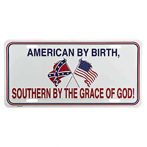 Cedule plechová Licence American by birth