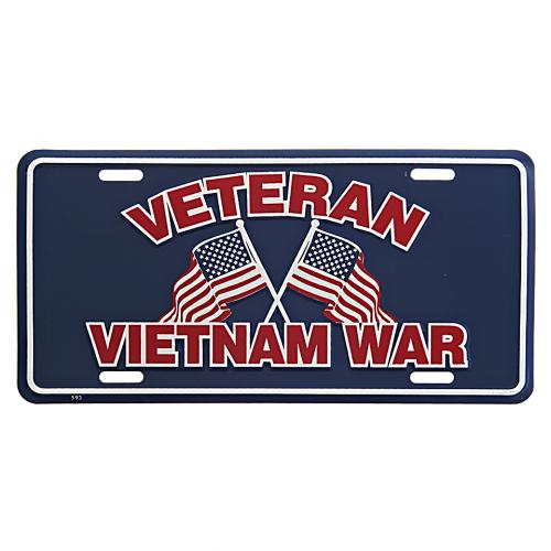 Cedule plechová Licence Veteran Vietnam War