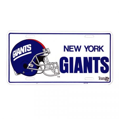 Ceduľa plechová Licence New York Giants