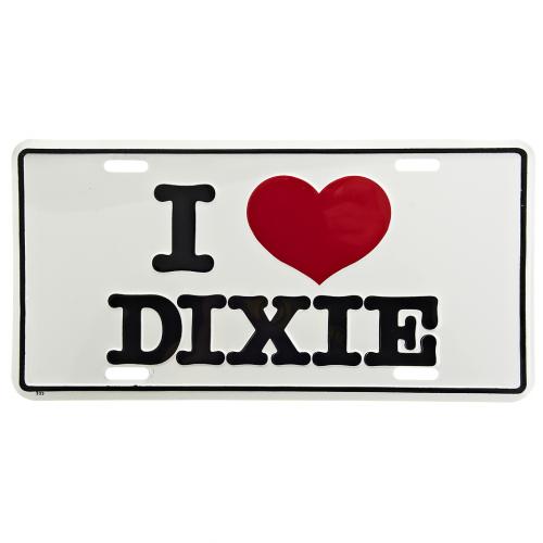 Ceduľa plechová Licence I Love Dixie