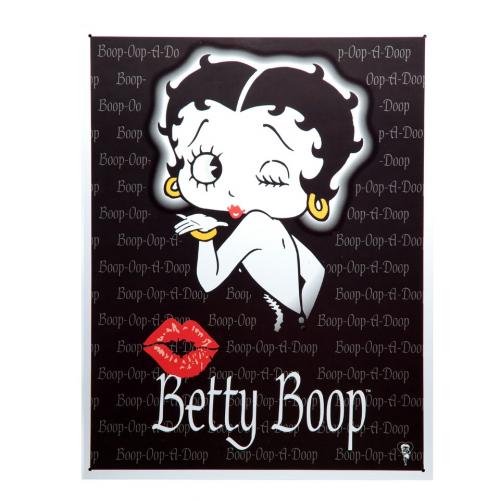 Cedule plechová Retro Betty Boop