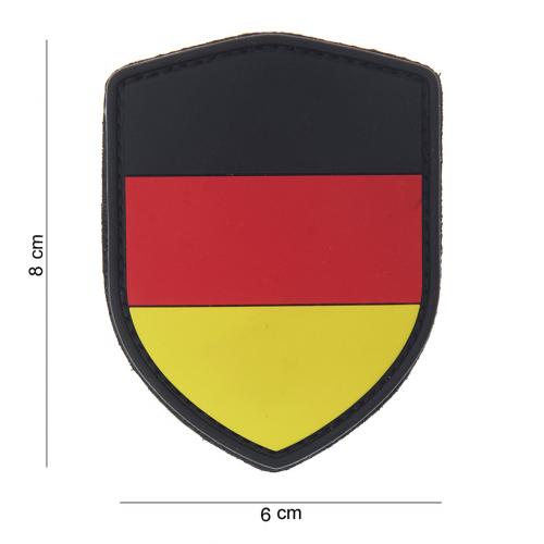 Gumová nášivka 101 Inc vlajka štít Nemecko - farebná