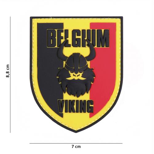 Gumová nášivka 101 Inc Viking vlajka Belgicko