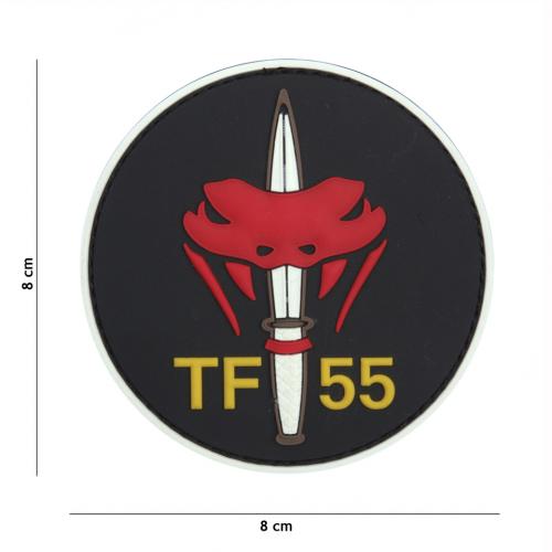 Gumová nášivka 101 Inc TF-55 - čierna