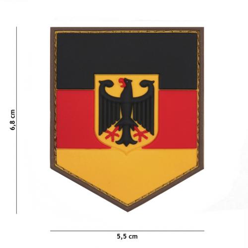 Gumová nášivka 101 Inc znak German Shield