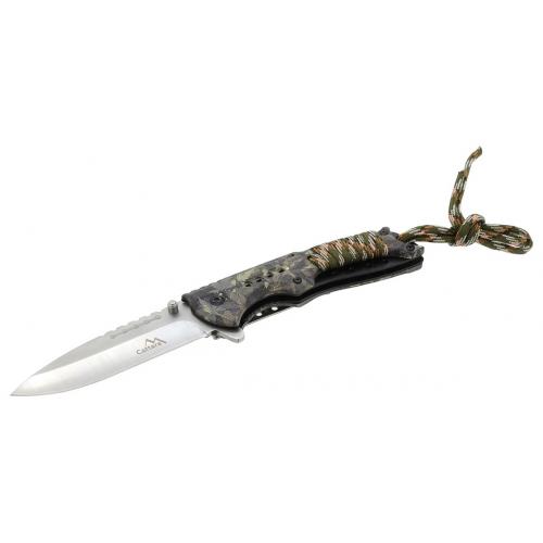 Nůž zavírací Cattara Cana 21,6 cm - woodland-stříbrný