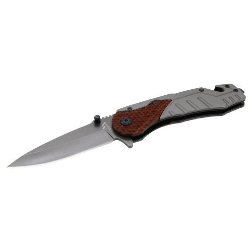 Nůž zavírací Cattara Wood 21 cm - šedý-hnědý