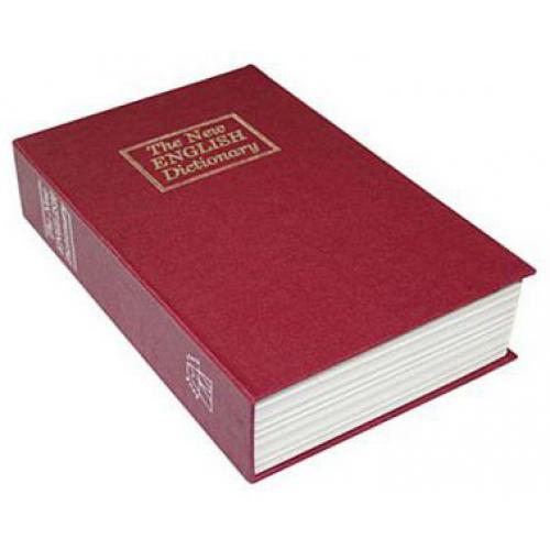 Kniha sejf větší - červená