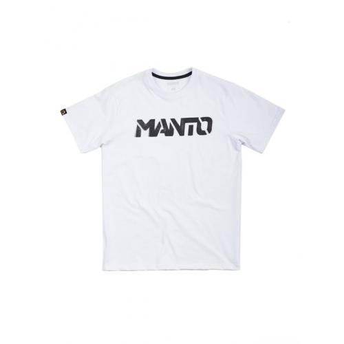 Tričko Manto Stencil - bílé