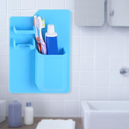 Držák hygienických potřeb - modrý